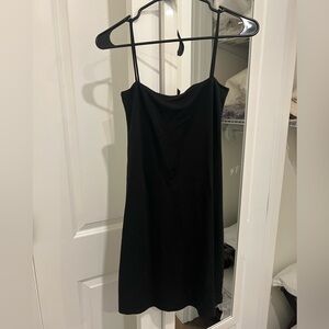 H&M Black Spaghetti-Strap Dress